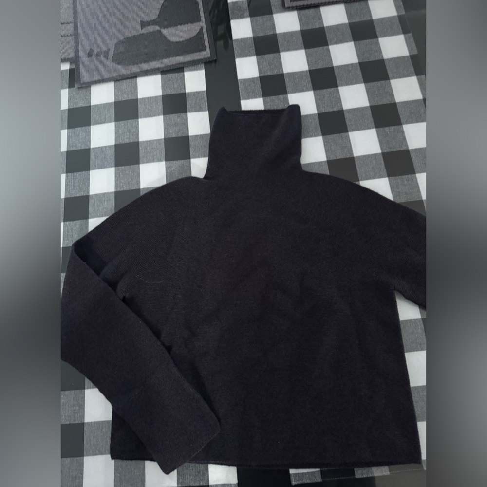 Christian Wijnants - Black/Gray Fine Knit Turtleneck Sweater